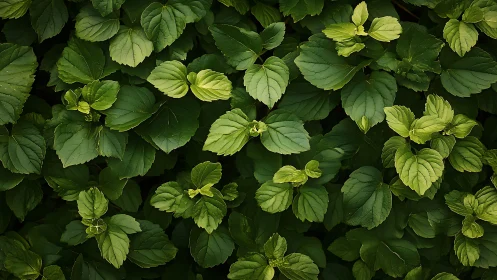 Fresh green leaves create a calming layer of natural comfort