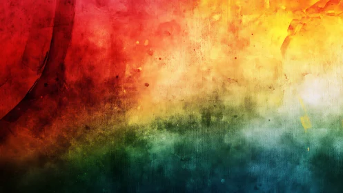 Textured chromatic gradient abstract with layered pigment fields.