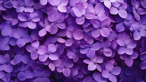 Densely clustered purple flowers filling entire frame