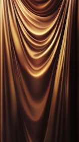 Bronze-toned vertical draped fabric with smooth folds.