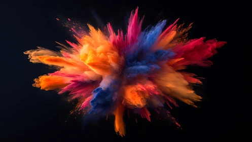 Radial pigment explosion renders high-frequency color dynamics