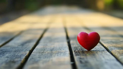 Crimson Heart Discovers Wonder Upon Weathered Timber.