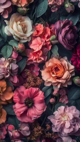 Lush Garden: Roses, Ranunculus & Pink Florals.