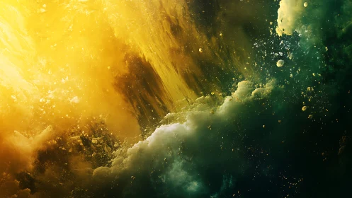 Volumetric nebula simulation with high dynamic range particle scattering