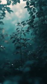 Photographic Study of Translucent Foliage With Atmospheric Bokeh Effects.