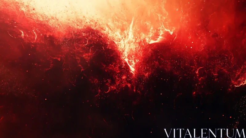 Explosive Energy Burst Against Darkness.