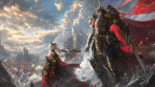 Royal warrior duo claim a burning fantasy kingdom in stormlight