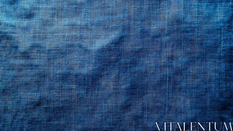 Gently woven blue fabric glows with soft textured depth