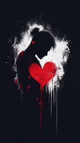 Love's Silhouette Burns in Explosive Emotion.