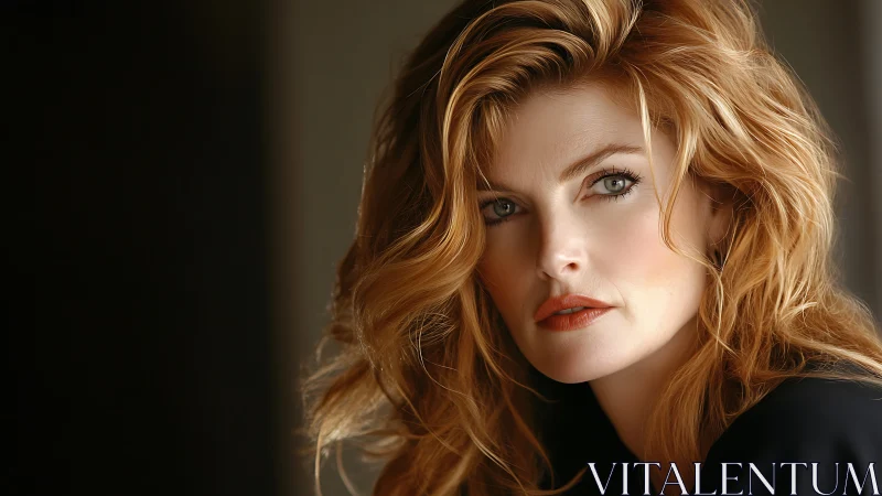 Cinematic close-up portrait uses soft focus and warm rim light