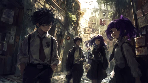 Sunlit alley welcomes thoughtful students into shared stories