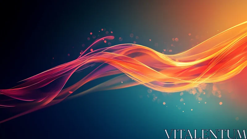 Soft ribbons of light drifting through a twilight glow.