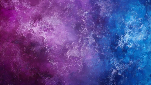 Violet and cyan nebula texture merges with luminous depth.