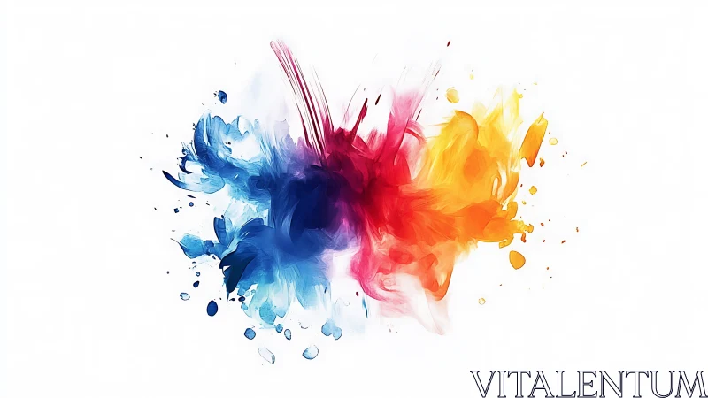 Color storms collide midair and ignite a vibrant cosmos