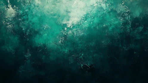 Emerald ocean depth texture with luminous abstract gradients.