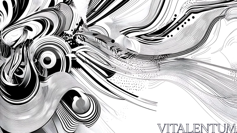Monochrome rivers of sound whirl into kinetic vinyl storms