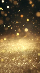 Golden dust dreams drifting through a softly glowing night.