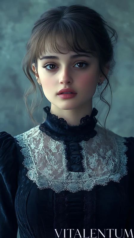 Gentle Victorian portrait bathed in soft nostalgic light.