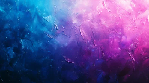 Vibrant blue to magenta abstract gradient suggests cosmic depth