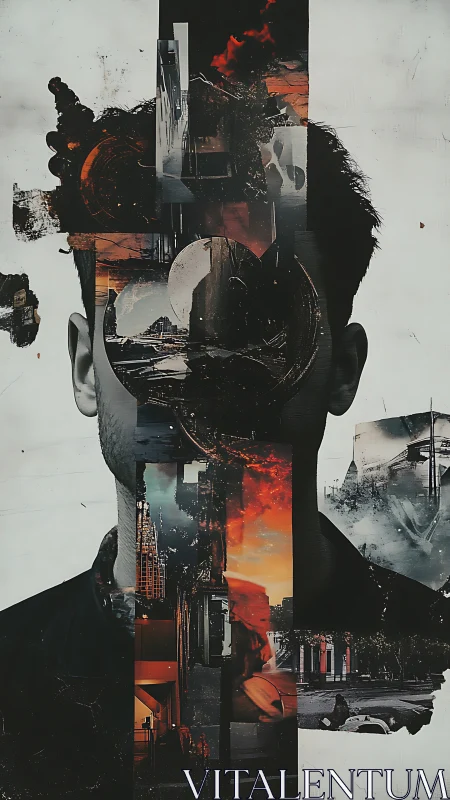 City dreams and inner fires woven through a quiet mind.