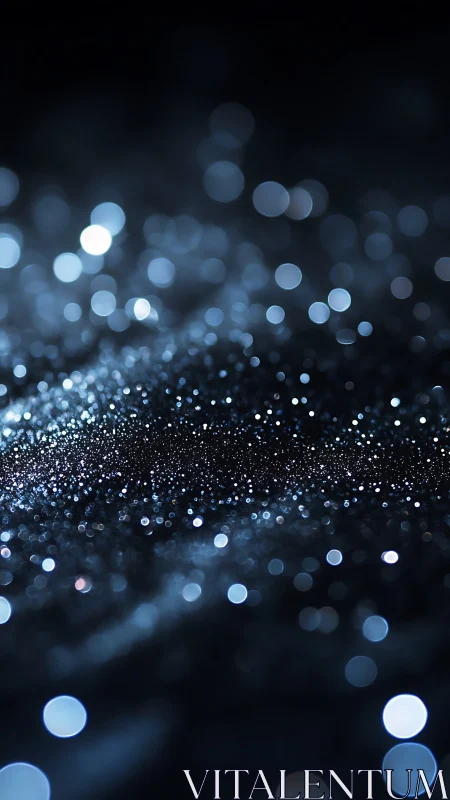 Soft midnight sparkle across a dreamy starry surface.