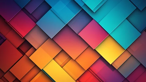 Chromatic orthogonal planes in layered digital tessellation.