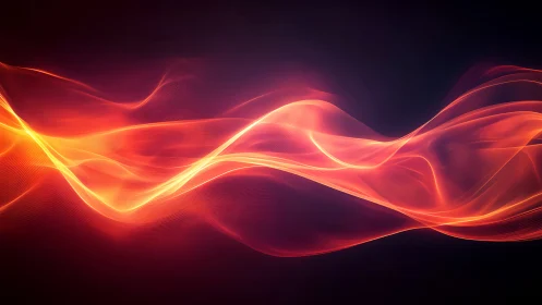 Luminous Ribbons Dance Through Void.