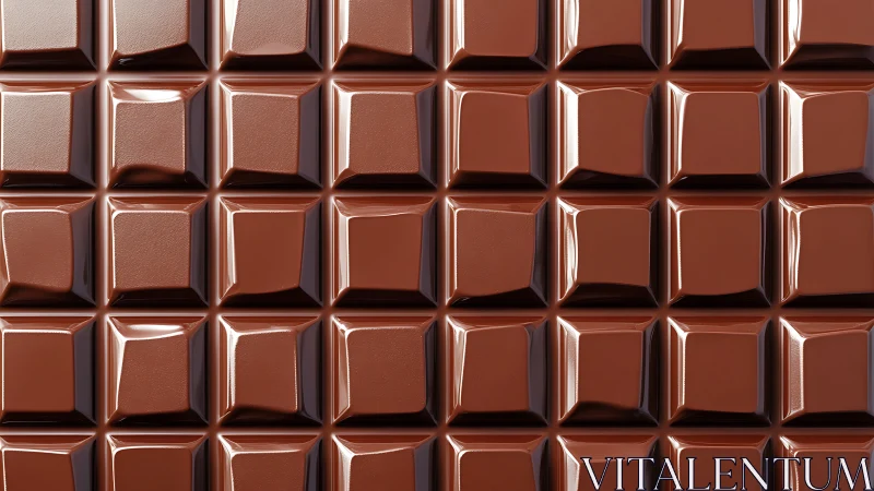Chocolate Bar Squares Arranged in Perfect Grid