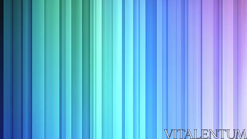 Vertical gradient bars in cool blue, teal, purple palette.