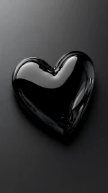 Obsidian Heart: Love's Sculptural Geometry.