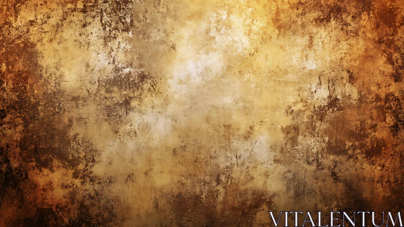 Aged ochre grunge texture forms a mottled abstract surface