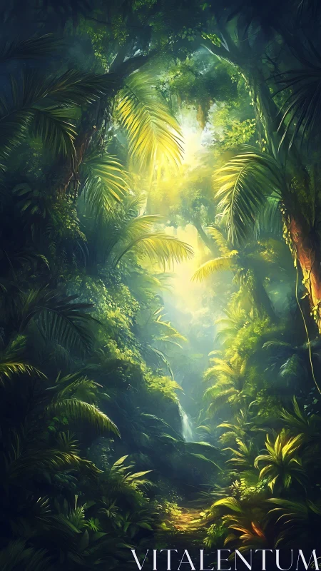 Emerald Cathedral: Where Sunlight Whispers Through Jungle Chambers