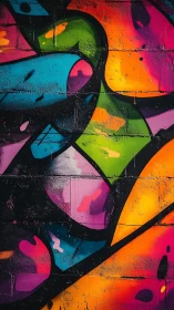 Joyful graffiti curves in bold neon color and playful light.