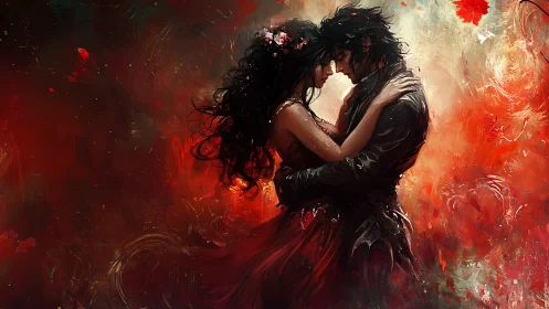 Passion's Dance in Crimson Light.