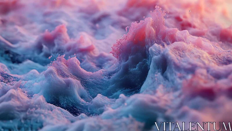 Macro simulation of neon-lit ocean waves with volumetric foam