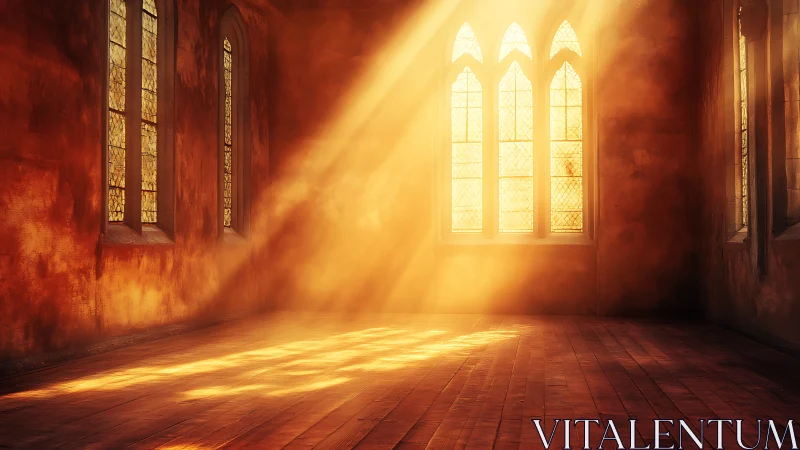 Sunlit hush in an empty chapel of amber echoes.
