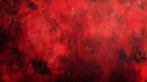 Bold red and black abstract textured painting background.