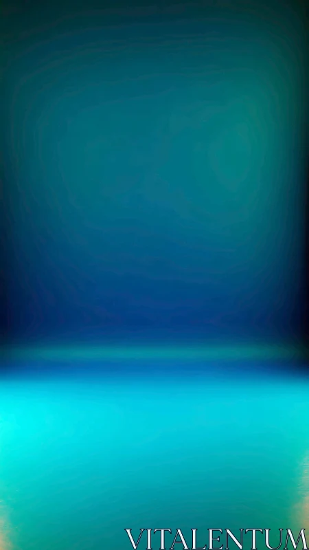 Luminous cyan horizon over deep gradient teal expanse.