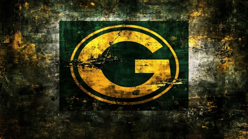 Weathered yellow G emblem dominates distressed grunge field