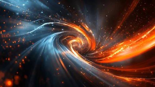 Dual-color relativistic vortex with luminous particle streamlines