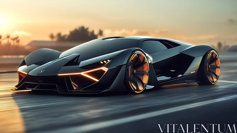 Ultralow hypercar render showcases aggressive aero and LED blade lighting