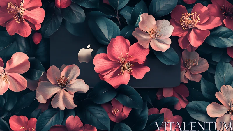 Blooming Sanctuary Surrounds Your Device.