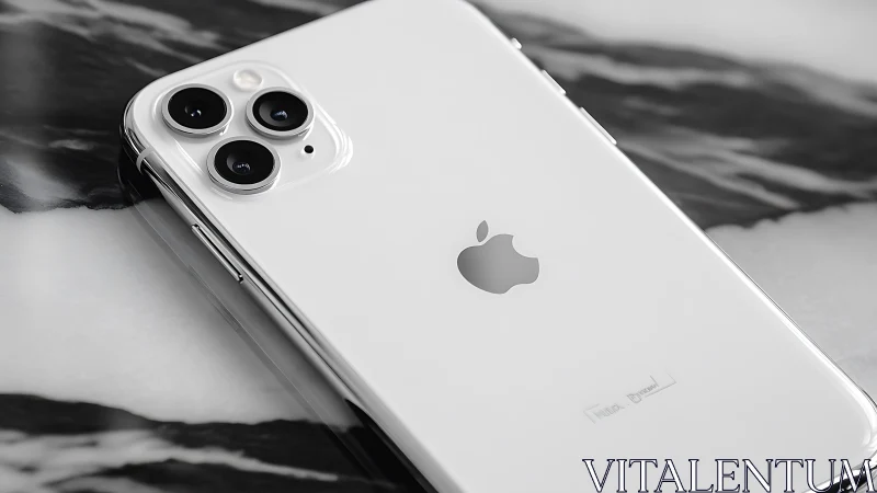 iPhone 11 Pro white glossy finish triple camera module alpine setting