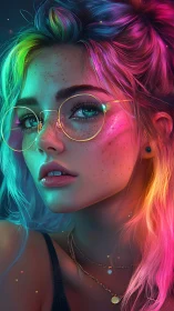 Neon-tipped daydream bends starlight around quiet freckles