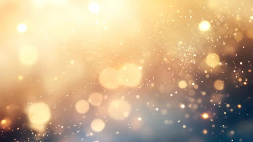 Golden bokeh light field with soft depth-of-field abstraction.