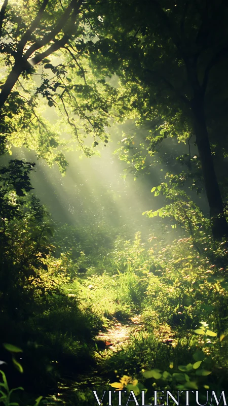 Emerald Cathedral: Where Sunlight Whispers Through Ancient Boughs.