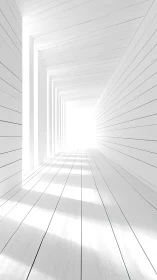 Receding Corridor Perspective: Geometric Vanishing Point Study