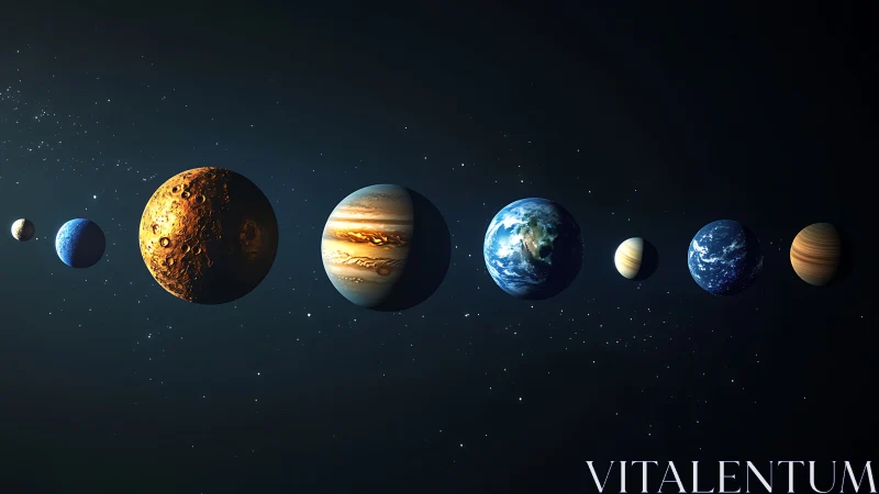 Solar system planets aligned in deep cosmic space