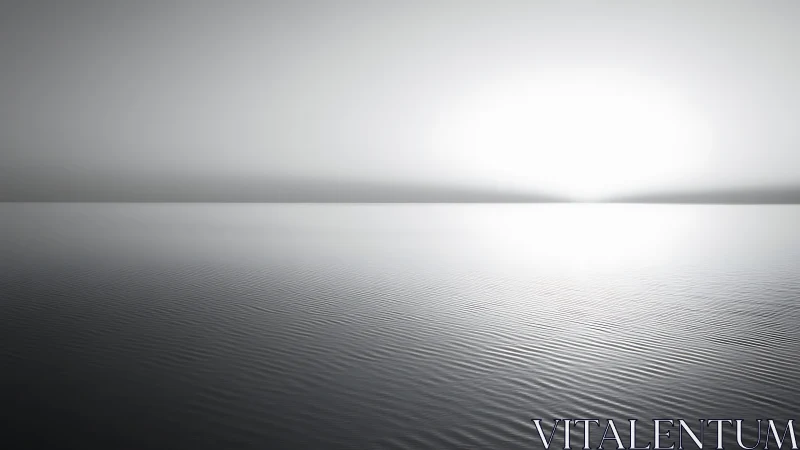 Minimalist seascape meets horizon in soft monochrome light.