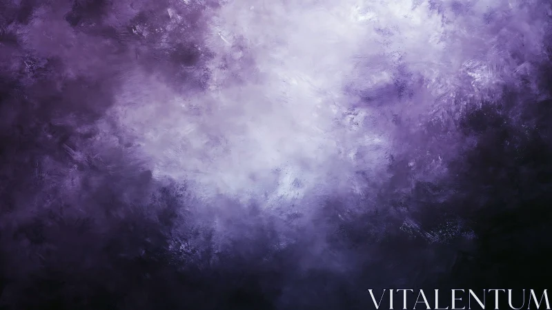 Violet mist cloudscape with luminous abstract light core.